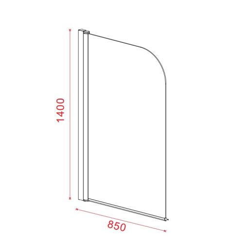ΚΑΜΠΙΝΑ - ΠΡΟΣΟΨΗ ΜΟΝΟΠΤΥΧΟ ΜΠΑΝΙΕΡΑΣ AXIS X850 Clear 85x140h cm