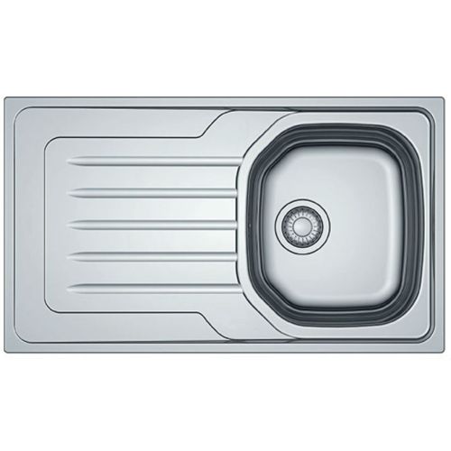 ΝΕΡΟΧΥΤΗΣ ΕΝΘΕΤΟΣ FRANKE New Value OLL 611-86 Inox Σαγρέ 86x50 cm