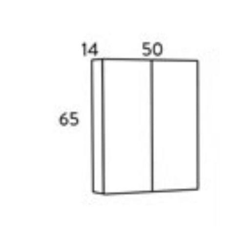 ΕΠΙΠΛΟΥ ΜΠΑΝΙΟΥ ΚΡΕΜΑΣΤΟΣ ΚΑΘΡΕΠΤΗΣ ΜΕ ΦΩΤΙΣΤΙΚΟ MARTIN FIESTA VARSOVA 50 50cm