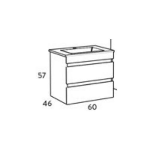 ΕΠΙΠΛΟΥ ΜΠΑΝΙΟΥ ΚΡΕΜΑΣΤΟΣ ΠΑΓΚΟΣ ΜΕ ΝΙΠΤΗΡΑ MARTIN FIESTA VARSOVA 60 60cm