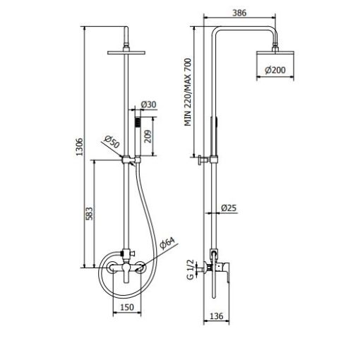 ΚΟΛΩΝΑ ΝΤΟΥΣ ΜΕ ΜΠΑΤΑΡΙΑ ΠΛΗΡΕΣ ΣΕΤ Teorema KART 112040K