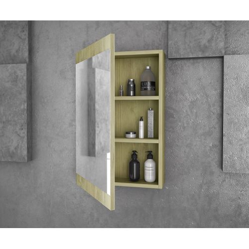 ΕΠΙΠΛΟ ΜΠΑΝΙΟΥ Drop MAGNOLIA 40 Gold Oak ΜΕ ΚΑΘΡΕΠΤΗ