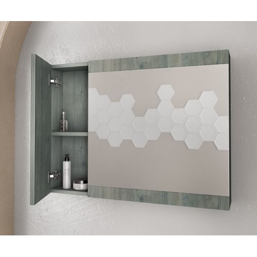 ΕΠΙΠΛΟ ΜΠΑΝΙΟΥ Drop MAGNOLIA 75 Smoked Oak ΜΕ ΚΑΘΡΕΠΤΗ