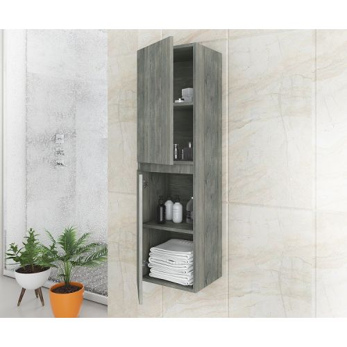 ΕΠΙΠΛΟ ΜΠΑΝΙΟΥ ΚΡΕΜΑΣΤΗ ΣΤΗΛΗ Drop MAGNOLIA Smoked Oak