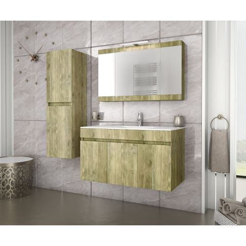 ΕΠΙΠΛΟ ΜΠΑΝΙΟΥ Drop MAGNOLIA 90 Gold Oak ΜΕ ΚΑΘΡΕΠΤΗ