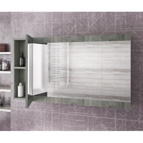 ΕΠΙΠΛΟ ΜΠΑΝΙΟΥ Drop MAGNOLIA 90 Smoked Oak ΜΕ ΚΑΘΡΕΠΤΗ