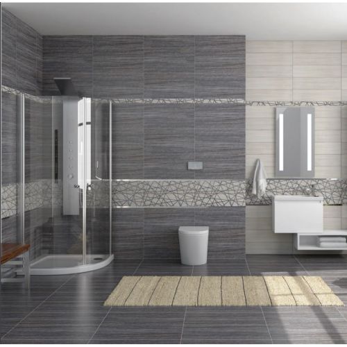 ΠΛΑΚΑΚΙ ΤΟΙΧΟΥ / ΔΑΠΕΔΟΥ NORSK Grafito 31,6x63,2 cm