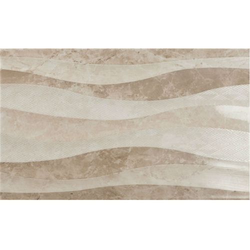 ΠΛΑΚΑΚΙ ΤΟΙΧΟΥ KARAG Decor ELEGANZA Waves Taupe 33,3 x 55 cm