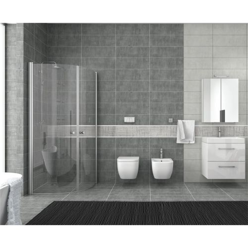 ΠΛΑΚΑΚΙ ΤΟΙΧΟΥ / ΔΑΠΕΔΟΥ SERDIKA COSMOS Relieve Anthrakite 20x60 cm