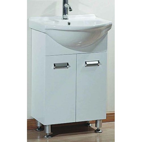 ΕΠΙΠΛΟ ΜΠΑΝΙΟΥ Gloria BORIA DOWN ΠΑΓΚΟΣ ΣKΕΤΟΣ 52x41x76 cm PVC 56-3061 WHITE