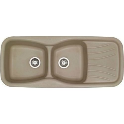ΝΕΡΟΧΥΤΗΣ ΕΝΘΕΤΟΣ ΣΥΝΘΕΤΙΚΟΣ ΓΡΑΝΙΤΗΣ SANITEC Silk 311 (120x51 cm) Metallic Coffee