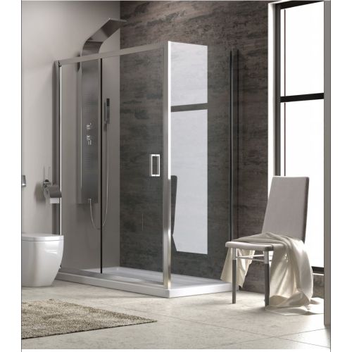 ΚΑΜΠΙΝΑ ΠΟΡΤΑ ΝΤΟΥΖΙΕΡΑΣ Karag NEW FLORA 500 100xh180 cm Διαφανές 