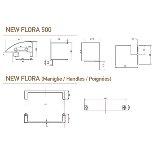 ΚΑΜΠΙΝΑ ΠΟΡΤΑ ΝΤΟΥΖΙΕΡΑΣ Karag NEW FLORA 500 100xh180 cm Σεριγραφάτο