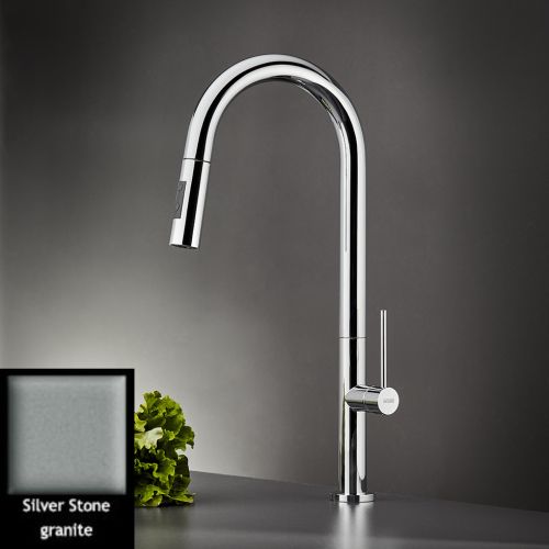 ΜΠΑΤΑΡΙΑ ΚΟΥΖΙΝΑΣ ΜΕ ΝΤΟΥΣ Carron Phoenix TOZO 48780 Granite Silver Stone