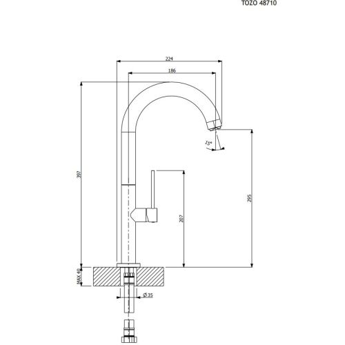 ΜΠΑΤΑΡΙΑ ΚΟΥΖΙΝΑΣ Carron Phoenix TOZO 48710 ΧΡΩΜΕ