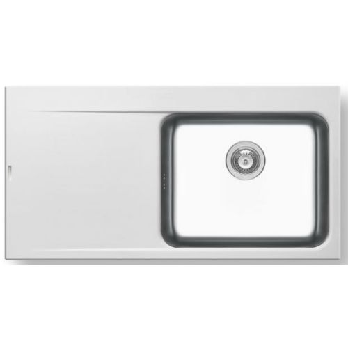 ΝΕΡΟΧΥΤΗΣ ΕΝΘΕΤΟΣ PYRAMIS Pyragranite  Inox Pyrros (100x52) 1B 1D RH Snow 100x52 cm