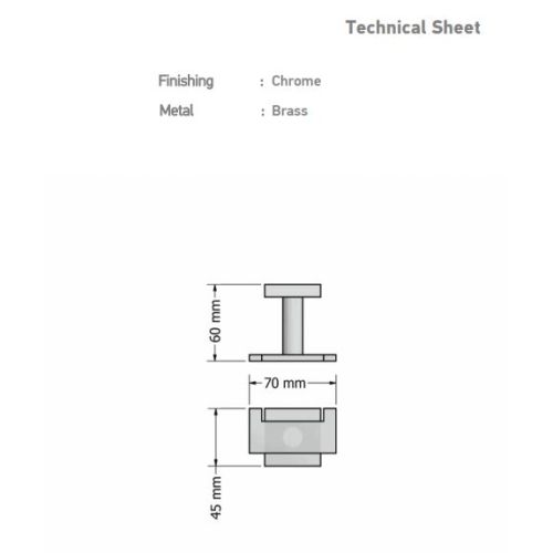 ΑΓΚΙΣΤΡΟ  ΔΙΠΛΟ ΤΟΙΧΟΥ ΧΡΩΜΕ SANCO Cosmos A3-24618