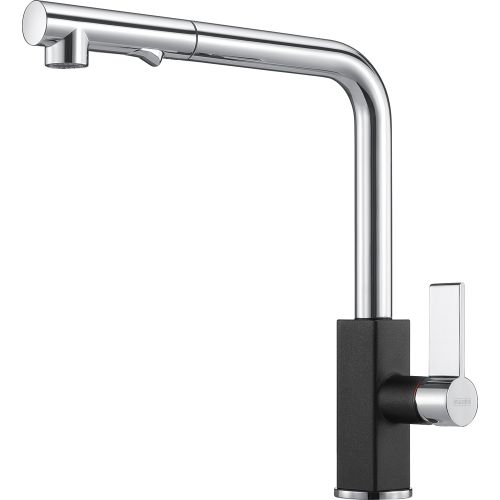 ΜΠΑΤΑΡΙΑ ΚΟΥΖΙΝΑΣ FRANKE New Maris Ντους Chrome Black