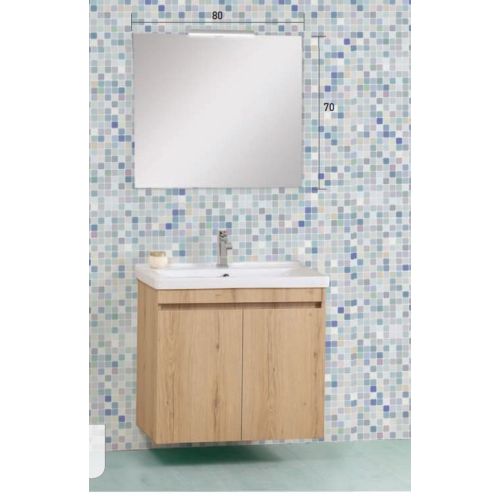 ΚΡΕΜΑΣΤΟ ΕΠΙΠΛΟ ΜΠΑΝΙΟΥ PRO BAGNO ELEGANT 951 C SOFT S1 80 cm
