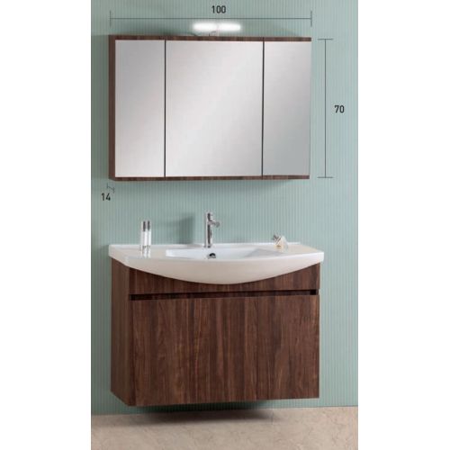 ΚΡΕΜΑΣΤΟ ΕΠΙΠΛΟ ΜΠΑΝΙΟΥ PRO BAGNO ELEGANT 953 A SOFT S1 100 cm