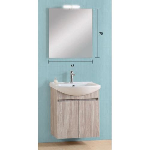 ΚΡΕΜΑΣΤΟ ΕΠΙΠΛΟ ΜΠΑΝΙΟΥ PRO BAGNO ELEGANT 956 C SOFT S1 65 cm