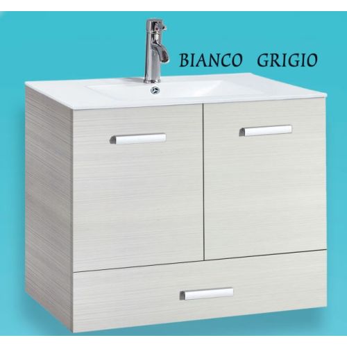 ΕΠΙΠΛΟ ΜΠΑΝΙΟΥ GLORIA ADA-UP BIANCO GRIGIO 75x46x58h cm