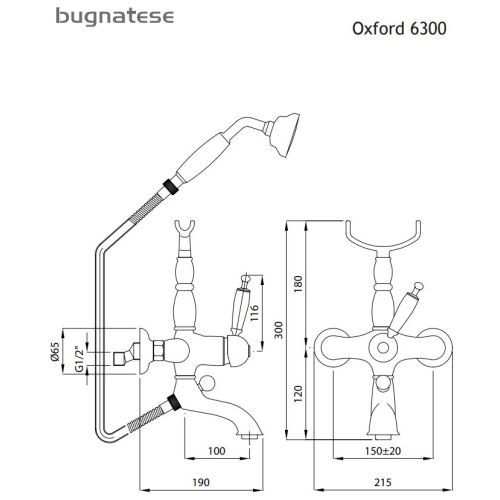 ΜΠΑΤΑΡΙΑ ΛΟΥΤΡΟΥ ΠΛΗΡΕΣ  Bugnatese OXFORD 6300 Black Matt