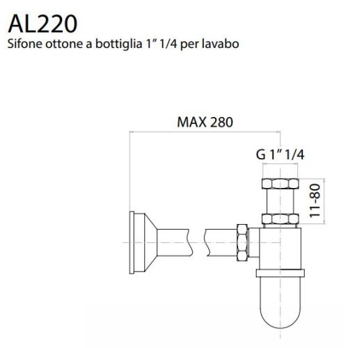 ΣΙΦΩΝ ΝΙΠΤΗΡΟΣ RETRO CGS AL220  Black Matt