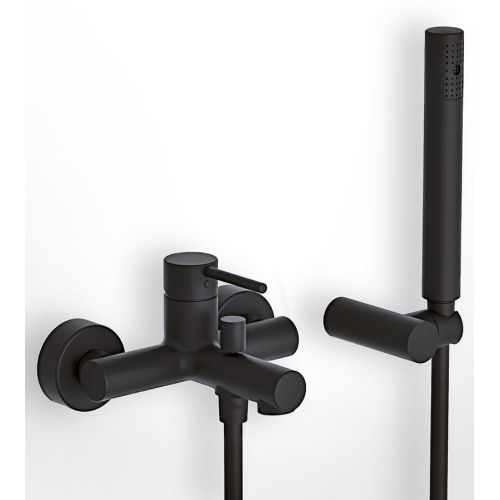 ΜΠΑΤΑΡΙΑ ΛΟΥΤΡΟΥ ΠΛΗΡΕΣ EURORAMA TONDA 145210 Black Matt