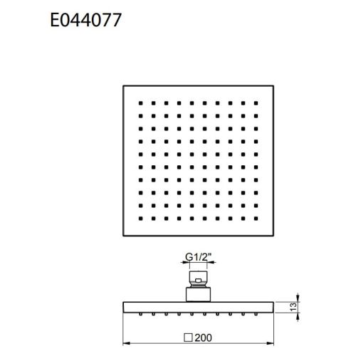 ΚΕΦΑΛΗ ΝΤΟΥΖ  ΜΕ ΒΡΑΧΙΟΝΑ ΟΡΟΦΗΣ ALMAR Emotion E044077 & EURORAMA R50812 Inox