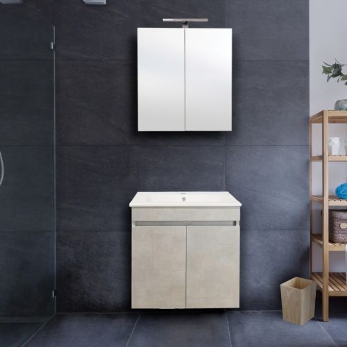 ΜΟΝΤΕΡΝΟ ΚΡΕΜΑΣΤΟ ΕΠΙΠΛΟΥ ΜΠΑΝΙΟΥ MARTIN OMEGA SILVER 60