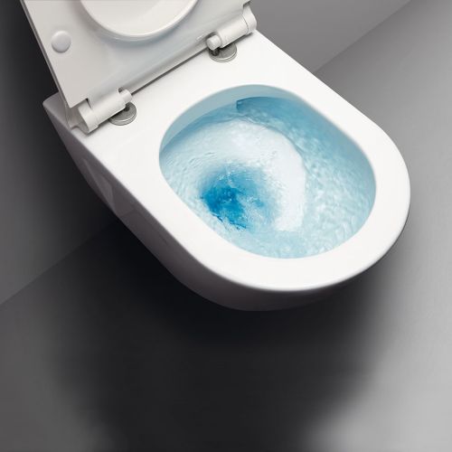 ΛΕΚΑΝΗ WC ΚΡΕΜΑΣΤΗ ΜΕ ΚΑΛΥΜΜΑ GSI PURA Swirl® Gold 55x36 cm