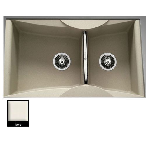 Carron Phoenix ZX 3286U Ivory ΝΕΡΟΧΥΤΗΣ ΓΡΑΝΙΤΗ ΥΠΟΚΑΘΗΜΕΝΟΣ 86x50 cm