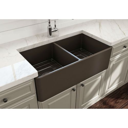 BOCCHI 1139 Brown Matt ΝΕΡΟΧΥΤΗΣ ΠΟΡΣΕΛΑΝΗΣ ΕΠΙΚΑΘΗΜΕΝΟΣ 84x46 cm