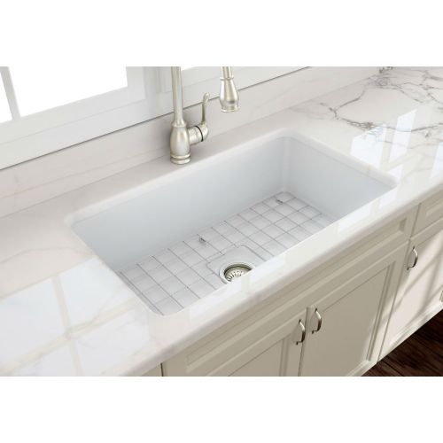 BOCCHI 1362 White Matt ΝΕΡΟΧΥΤΗΣ ΠΟΡΣΕΛΑΝΗΣ ΕΝΘΕΤΟΣ 81x48 cm