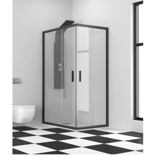 ΚΑΜΠΙΝΑ ΝΤΟΥΖΙΕΡΑΣ ΤΕΤΡΑΓΩΝΗ Karag EFE 100 NERO 70x70x190 cm