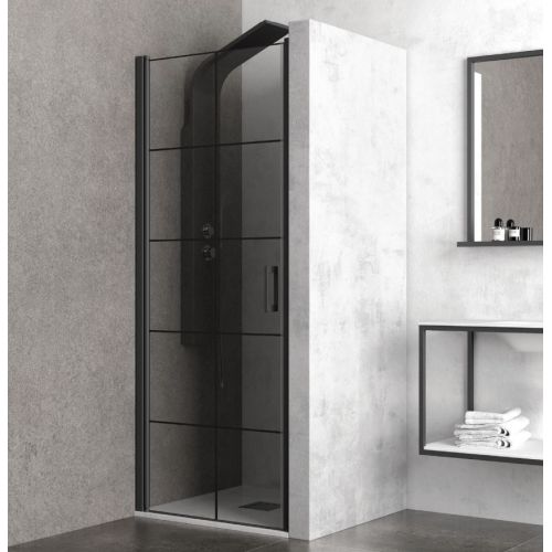 ΚΑΜΠΙΝΑ ΝΤΟΥΖΙΕΡΑΣ ΠΟΡΤΑ Karag NERO PIVOT (70 x h 200 cm) ΑΠΟ ΤΟΙΧΟ ΣΕ ΤΟΙΧΟ
