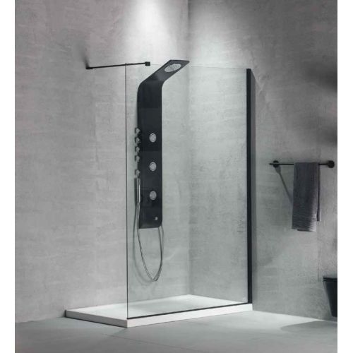 ΔΙΑΧΩΡΙΣΤΙΚΟ ΠΑΝΕΛ ΝΤΟΥΣ Devon Iwis Walk-in IW 120 C Black Matt