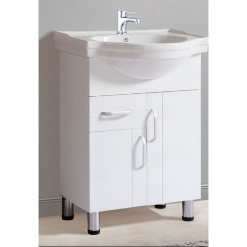 ΕΠΙΠΛΟ ΜΠΑΝΙΟΥ ΠΑΓΚΟΣ Gloria MOMENTO 56-8002 PVC ΛΕΥΚΟ 60x43x84h cm
