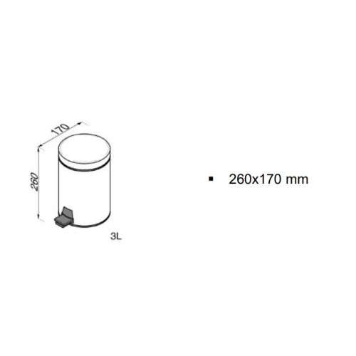 ΧΑΡΤΟΔΟΧΕΙΟ ΤΟΥΑΛΕΤΑΣ ΕΠΙΔΑΠΕΔΙΟ GEESA Standard 634 Inox 3L