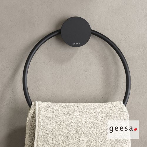 ΚΡΙΚΟΣ ΤΟΙΧΟΥ GEESA Opal 7204 Black Mat Ø182 mm