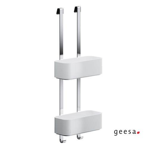 ΜΠΟΥΚΑΛΟΘΗΚΗ ΤΟΙΧΟΥ ΔΙΠΛΗ GEESA FRAME 8902 White Matt