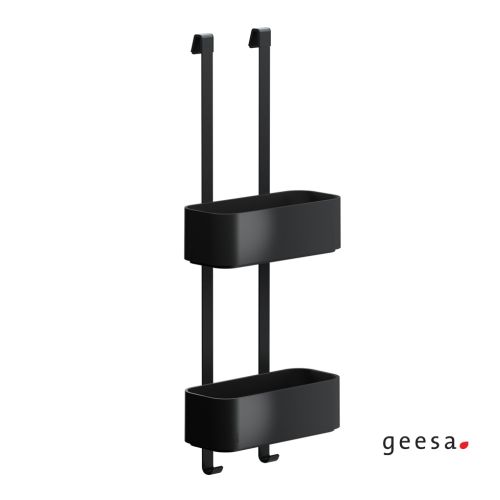 ΜΠΟΥΚΑΛΟΘΗΚΗ ΤΟΙΧΟΥ ΔΙΠΛΗ GEESA FRAME 8902 Black Matt