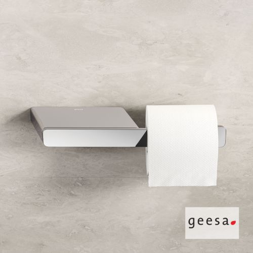 ΧΑΡΤΟΘΗΚΗ ΤΟΙΧΟΥ ΜΕ ΕΤΑΖΕΡΑ GEESA SHIFT 9924 Chrome