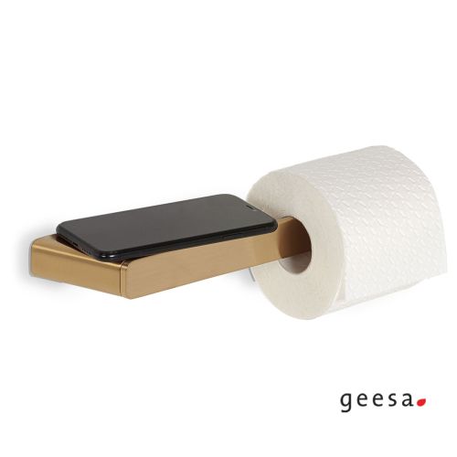 ΧΑΡΤΟΘΗΚΗ ΤΟΙΧΟΥ ΜΕ ΕΤΑΖΕΡΑ GEESA SHIFT 9924 Gold Brushed