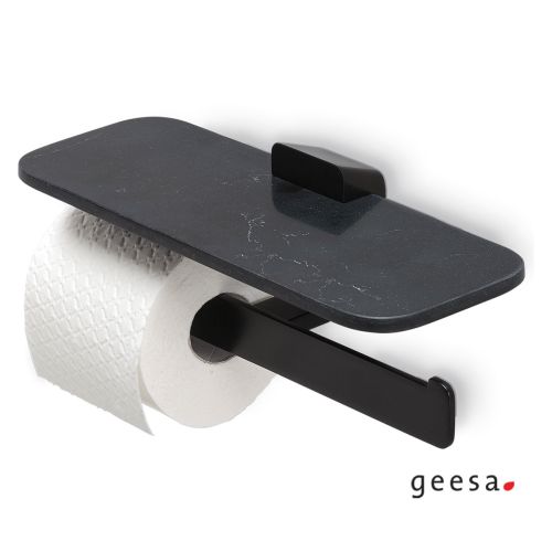 ΧΑΡΤΟΘΗΚΗ ΤΟΙΧΟΥ ΔΙΠΛΗ ΜΕ ΕΤΑΖΕΡΑ GEESA SHIFT 9948 Black Matt