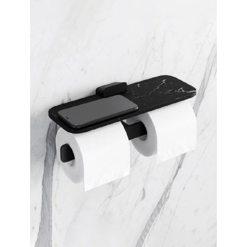 ΧΑΡΤΟΘΗΚΗ ΤΟΙΧΟΥ ΔΙΠΛΗ ΜΕ ΕΤΑΖΕΡΑ GEESA SHIFT 9948 Black Matt