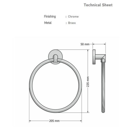 ΚΡΙΚΟΣ ΤΟΙΧΟΥ ΣΤΡΟΓΓΥΛΟΣ ΧΡΩΜΕ SANCO Corner A3-22719