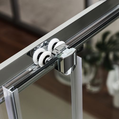 ΚΑΜΠΙΝΑ  ΠΟΡΤΑ ΝΤΟΥΖΙΕΡΑΣ Axis SLIDER (1+1) SLX 120 C Clear Clean Glass 117-121 x h 185 cm