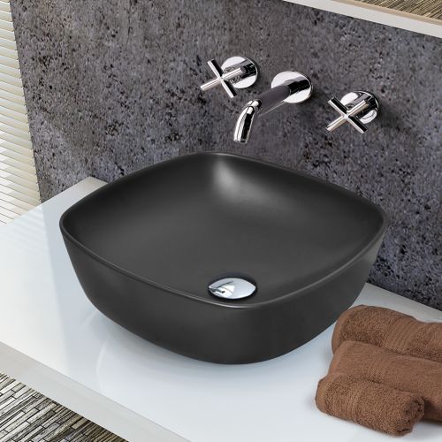 ΝΙΠΤΗΡΑΣ ΕΠΙΤΡΑΠΕΖΙΟΣ SEREL Color Matt 3049-401 Black matt 46 x 46 cm